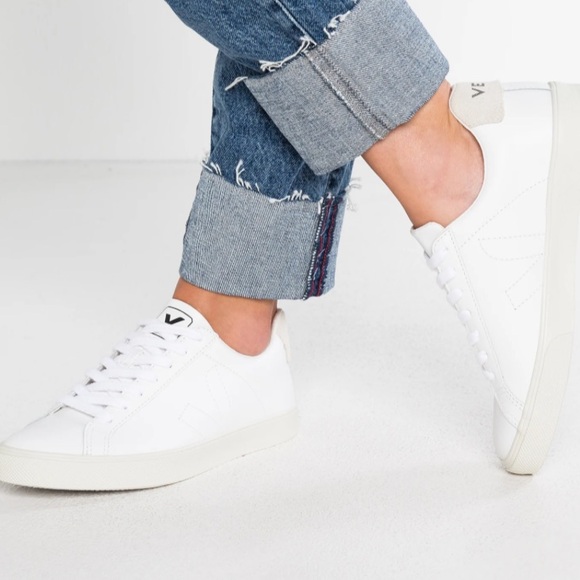 Veja Esplar white leather sneakers size 9 - Picture 2 of 13